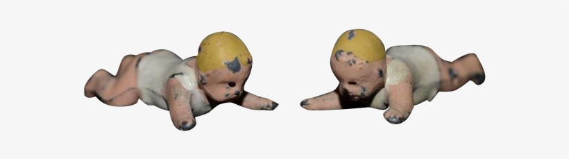 Old Doll Dolls Miniature Cast Iron Crawling Babies, transparent png download