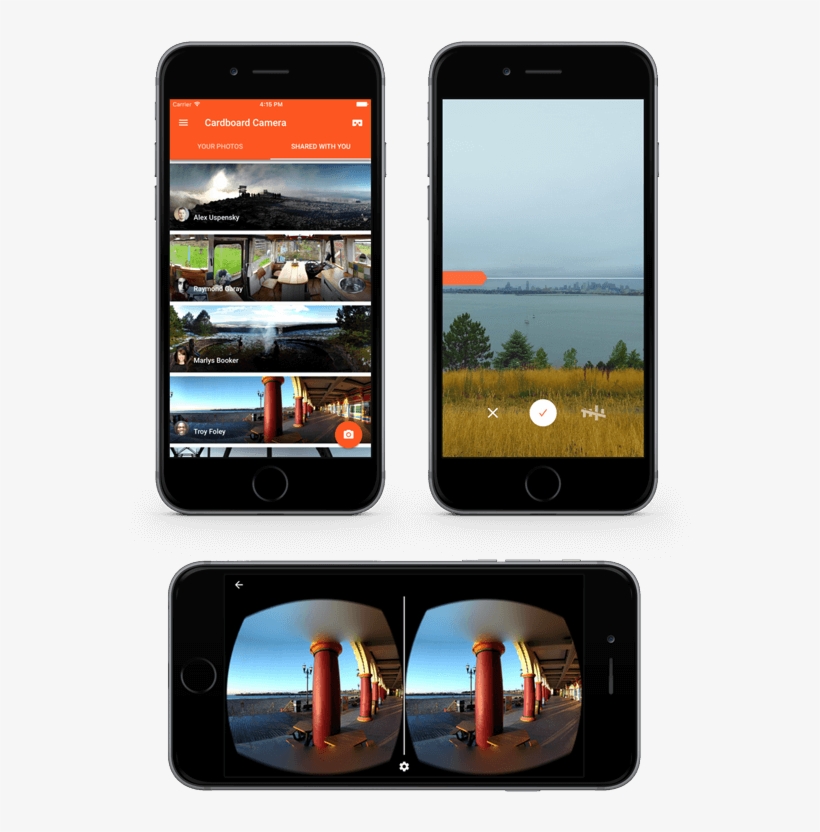 Wersm Google Cardboard Camera 3d Iphone, transparent png download