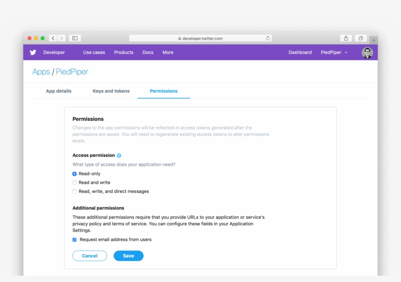 Twitter App Permissions, transparent png download