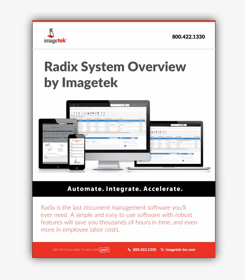 Edited Radix One Pager Imagetek, transparent png download