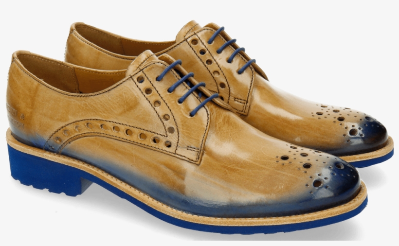 Derby Shoes Amelie 7 Nude Shade Electric Blue Rook, transparent png download