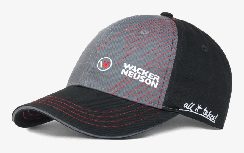 Baseballcap Black With Red Stripes, transparent png download