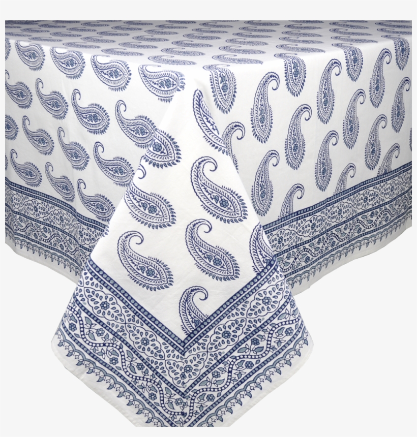 Tablecloth Elise Paisley Indigo Square, transparent png download