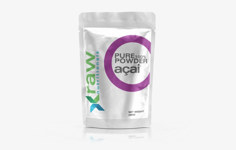 Raw Nutritional Pure Acai Powder Pouch Front View, transparent png download