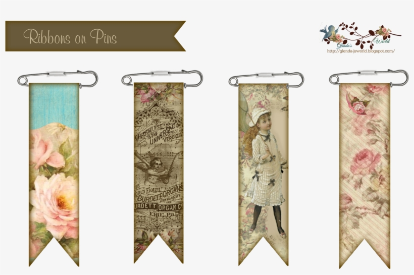 Pins With Ribbons By Glenda@glenda's World, transparent png download