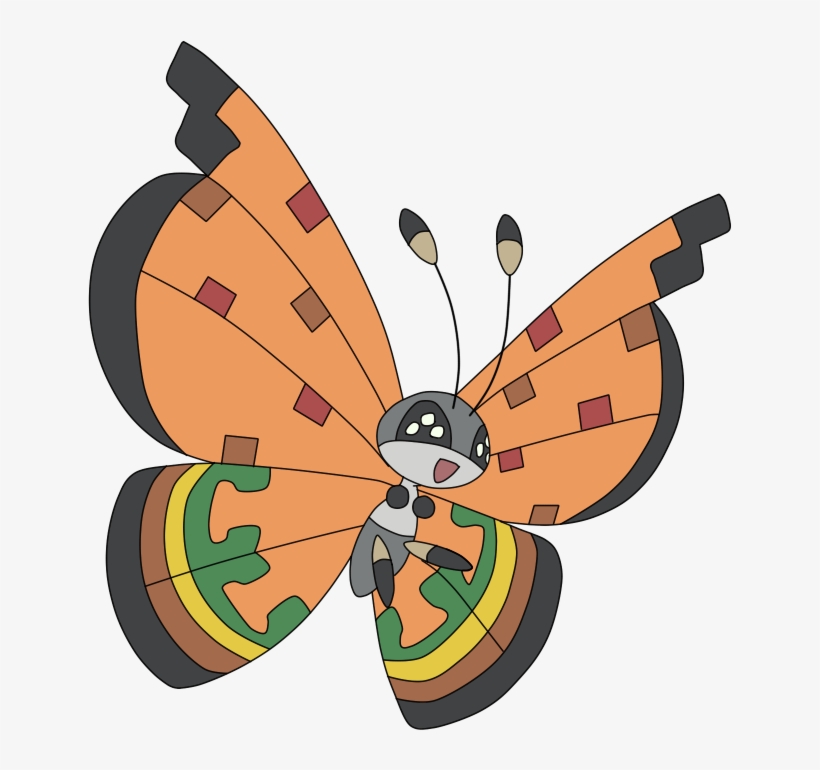 Pokemon Vivillon-plains Is A Fictional Character Of, transparent png download