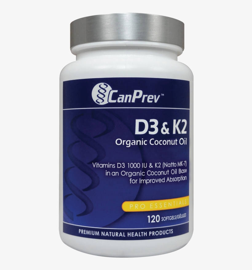 Vitamin D3 & K2, 120 Capsules, transparent png download