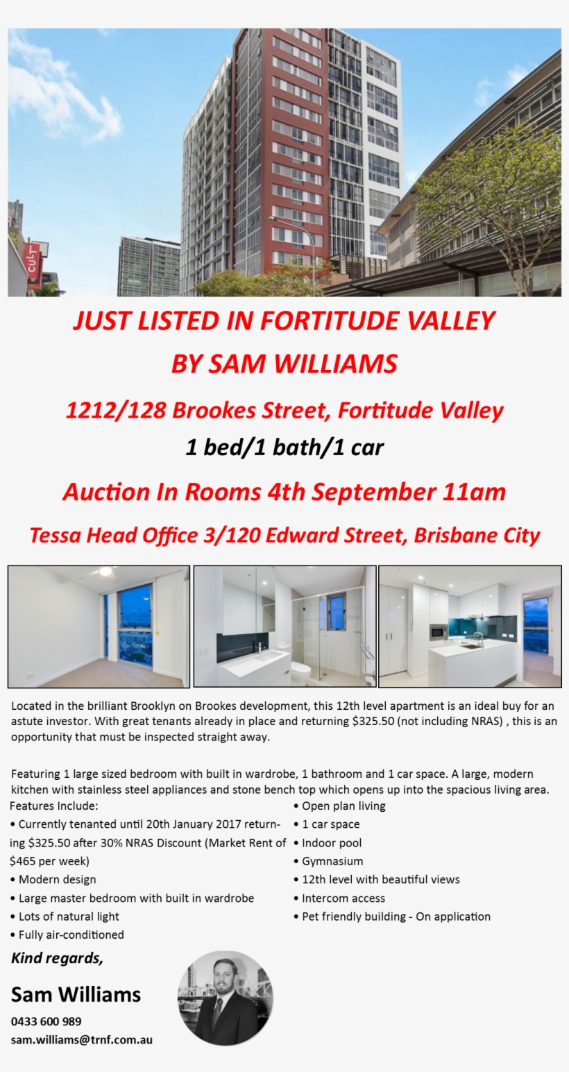 1212 128 Brookes Street Fortitude Valley Sw, transparent png download