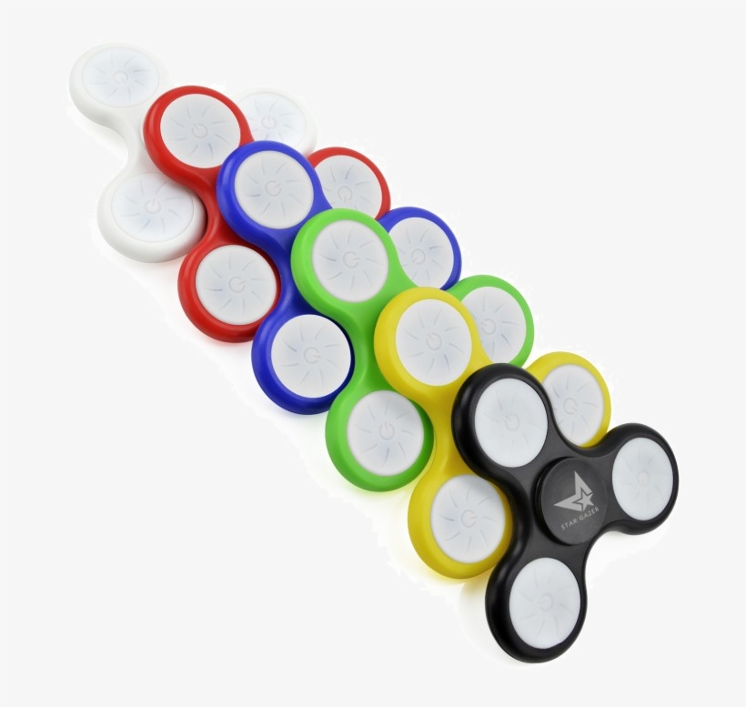 Printed Led Light Up Fidget Spinner, Customise Fidget, transparent png download