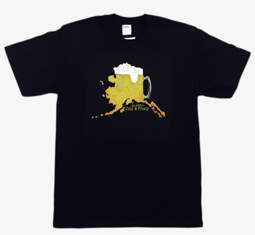 Cold & Frosty Beer Alaska T-shirt, transparent png download