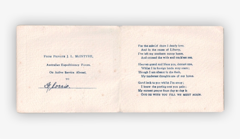 Image Of Greeting Card Sent By A Soldier To His Family, transparent png download