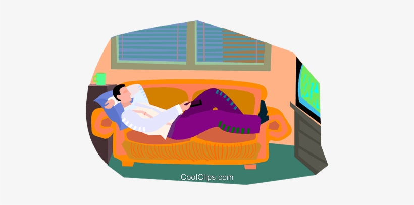 Couch Potato, Watching Tv - Television, transparent png download
