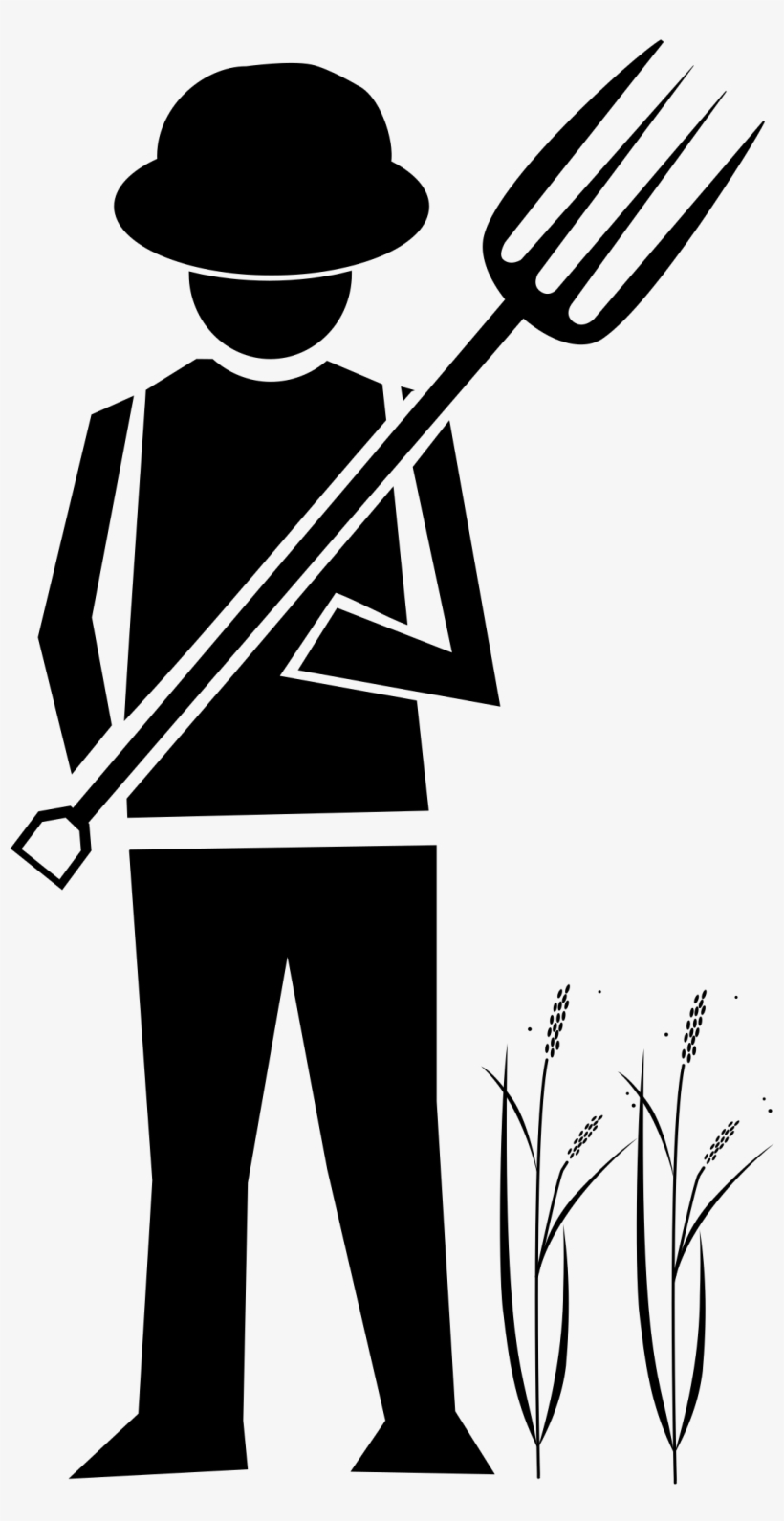 This Free Icons Png Design Of Farmer With Garden Fork, transparent png download