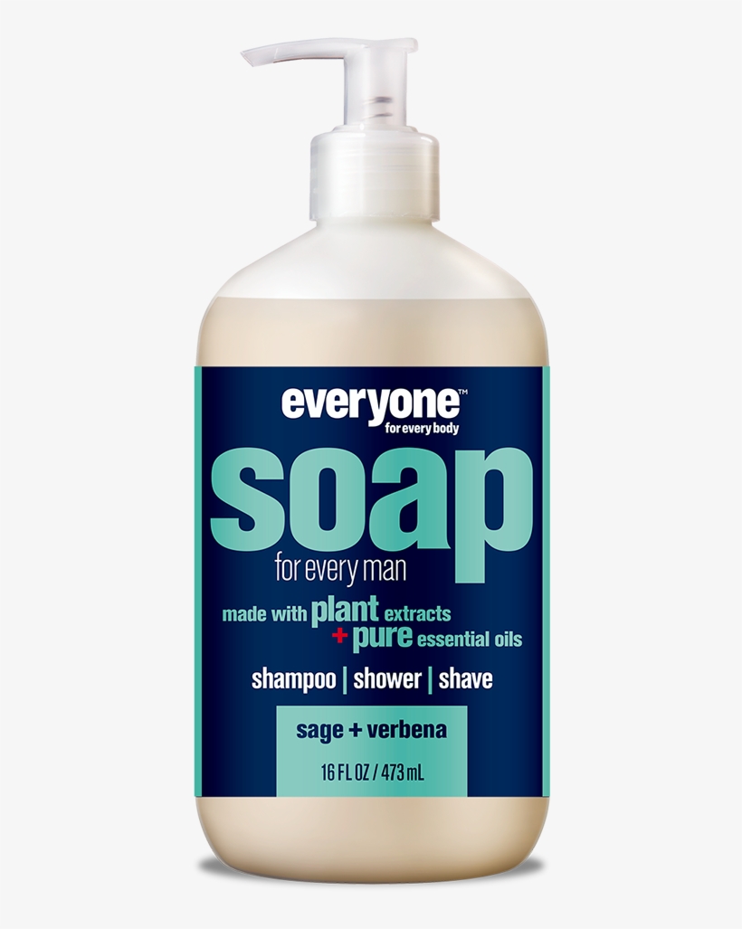 Everyone For Men's Soap Lemon Verbena Sage 16 Oz - Liquid Hand Soap, transparent png download