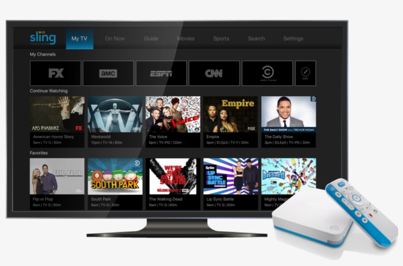 Reports That Streaming Tv Service Sling Tv Is Launching - Airtv Player, transparent png download