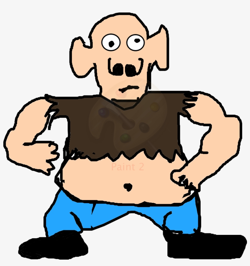 Evil Pig Farmer - Clip Art, transparent png download