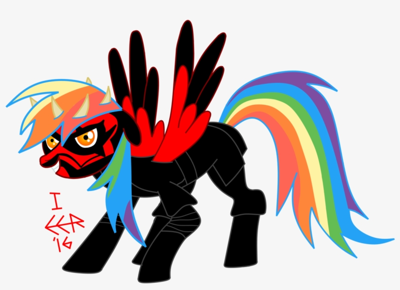 E E R, Crossover, Dark Side, Darth Maul, Rainbow Dash, - Mlp Darth Maul, transparent png download