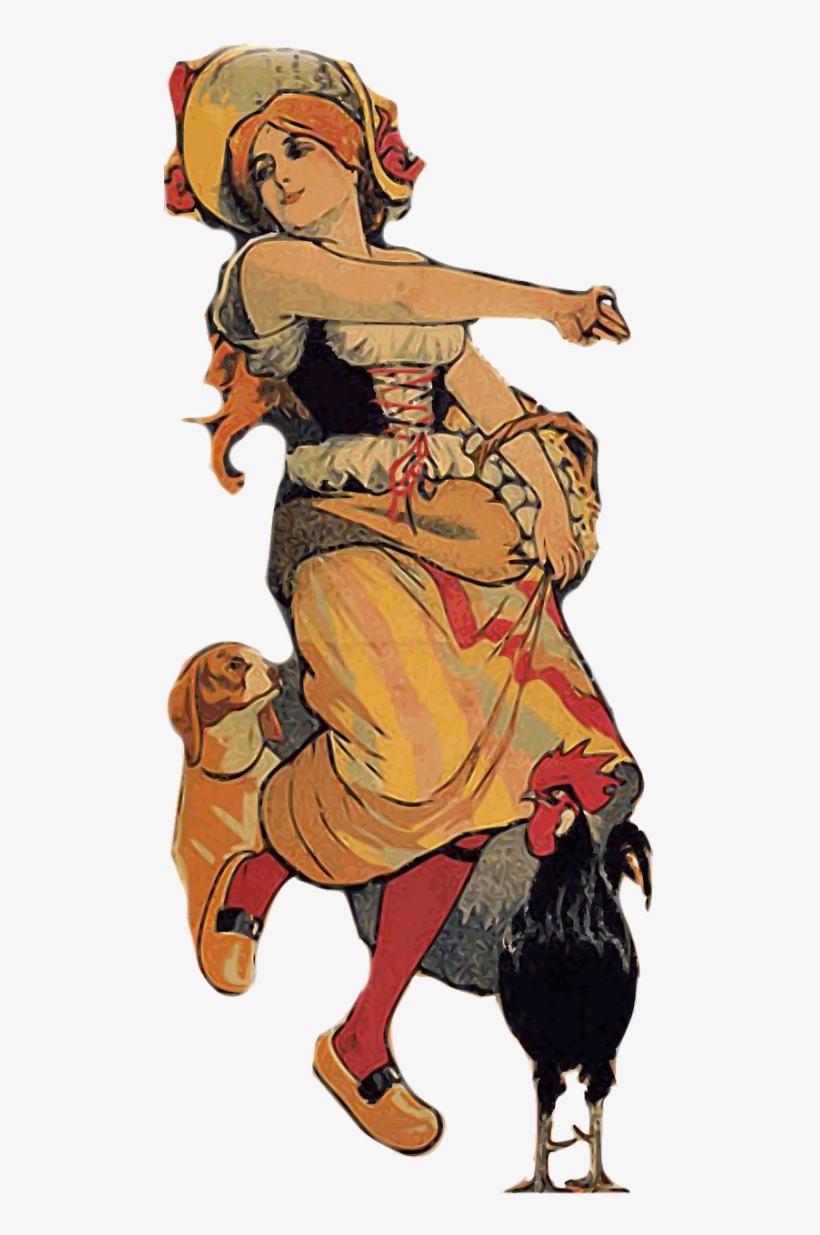 Girl - Vintage Woman Transparent, transparent png download