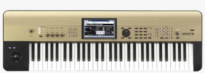 Korg Krome 61 Key Music Workstation In Gold, transparent png download