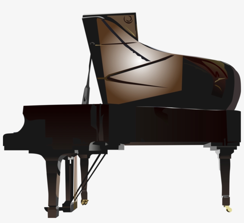 Player Piano Digital Piano Musical Keyboard Grand Piano - Grand Piano Png, transparent png download