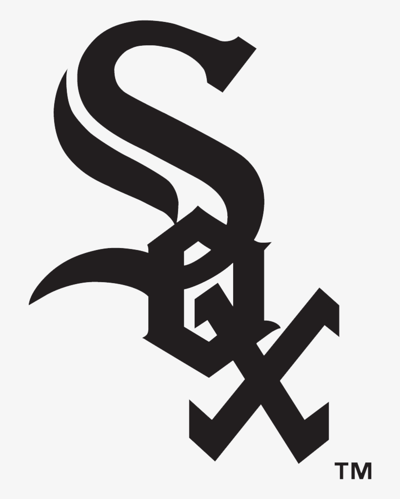 Chicago White Sox Logo Black And White, transparent png download