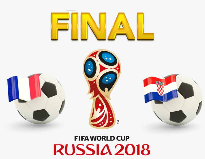 Fifa World Cup 2018 Final Match France Vs Croatia Png - World Cup 2018 Final France Vs Croatia, transparent png download
