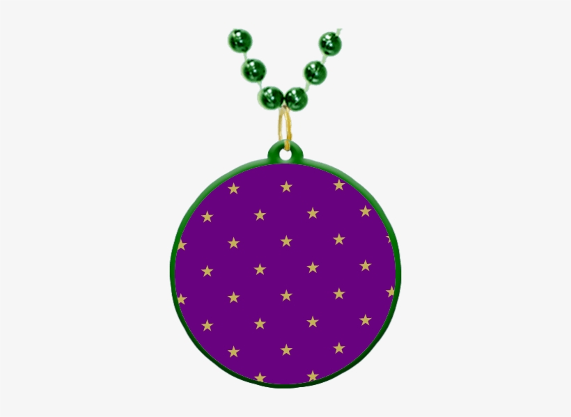 Custom Mardi Gras Bead Medallion With A Star Field - New Orleans Indians, transparent png download