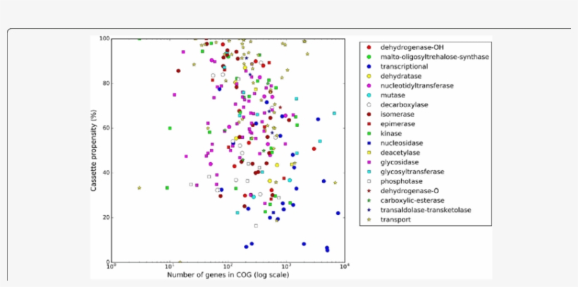 Cassette Propensity Of Genes From Different Cogs - Common Fig, transparent png download