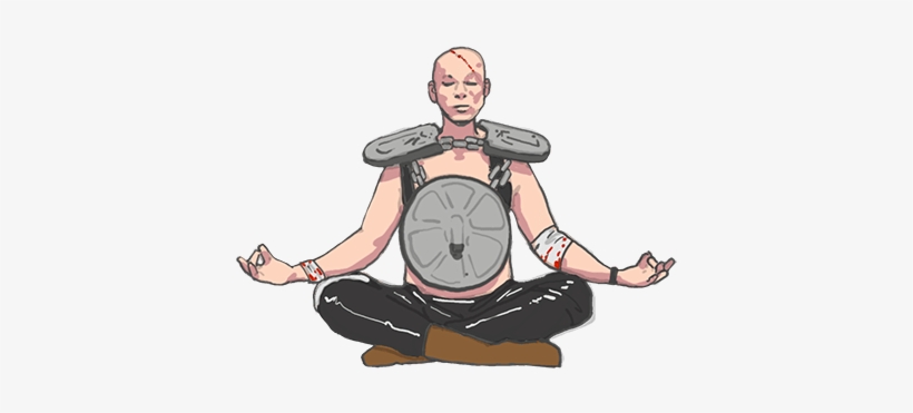 Meditatingguy - Sitting, transparent png download