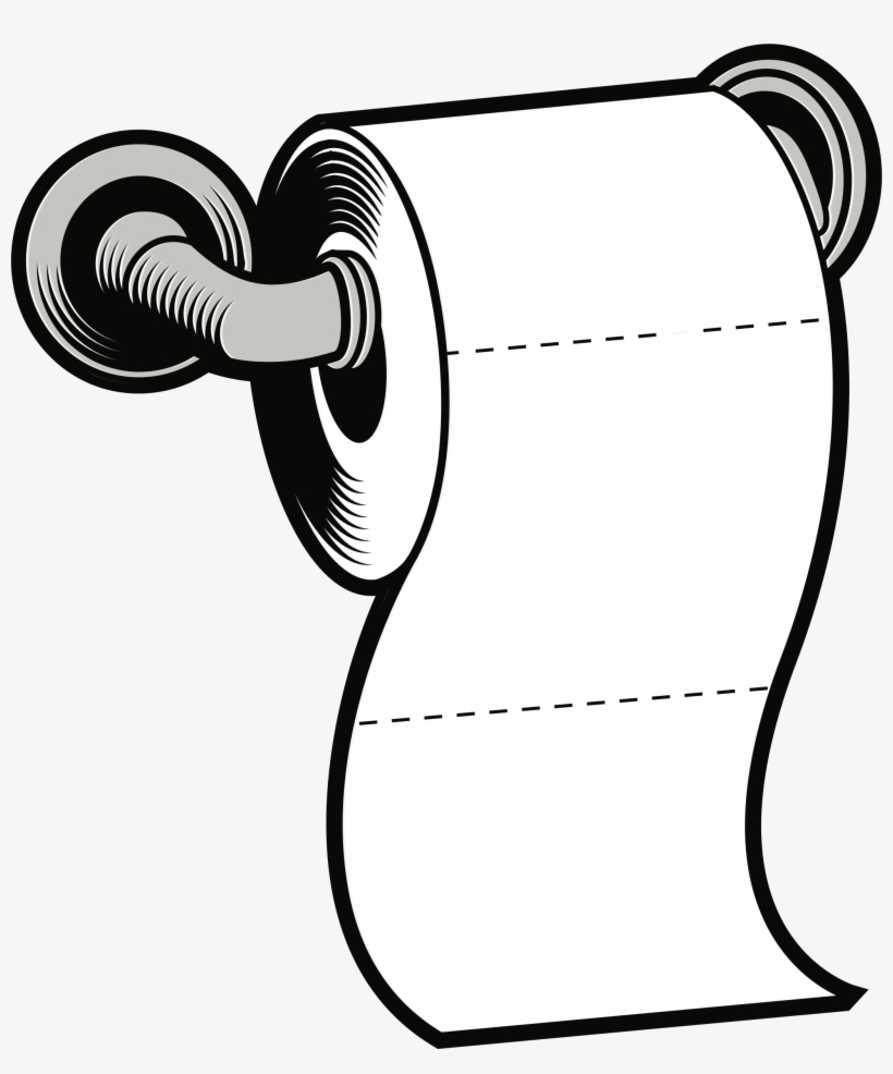 Toilet Paper Holders Facial Tissues Tissue Paper Toilet Clip Art Black And White Transparent