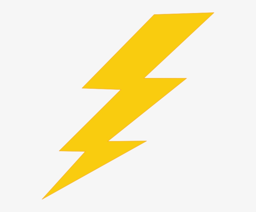 Banner Royalty Free Bolt Plain Clip Art At Clker Com - Clipart Lightning Bolt, transparent png download