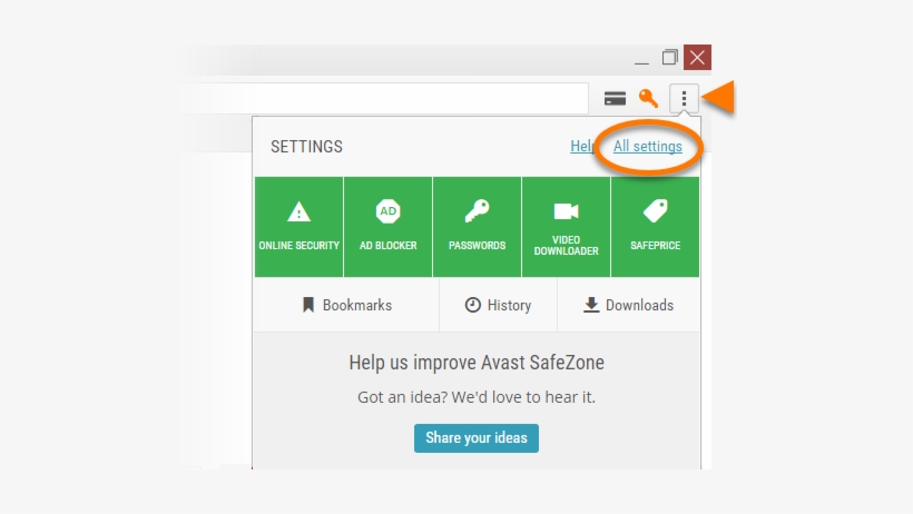 Click The Menu Icon In The Top-right Corner And Select - Avast Desktop Icon Green Tick, transparent png download