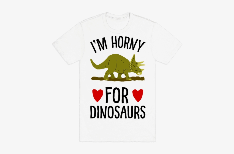Horny For Dinosaurs Mens T-shirt - Big Book Of Dinosaurs By Alex Frith, transparent png download