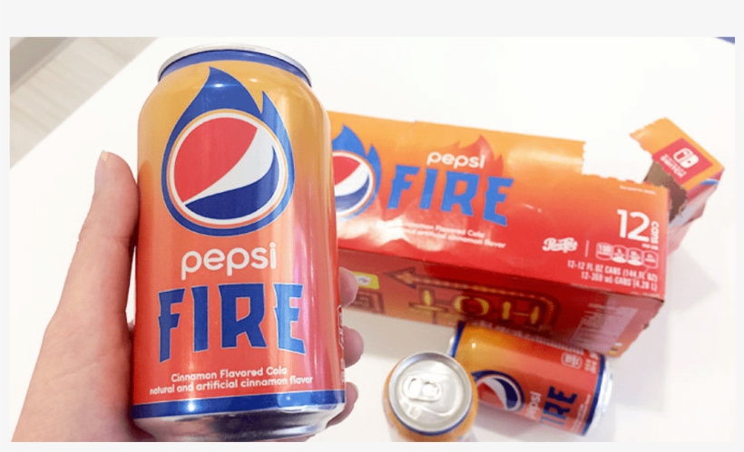 Pepsi Fire 12 Packs Only $1 - Junk Food, transparent png download