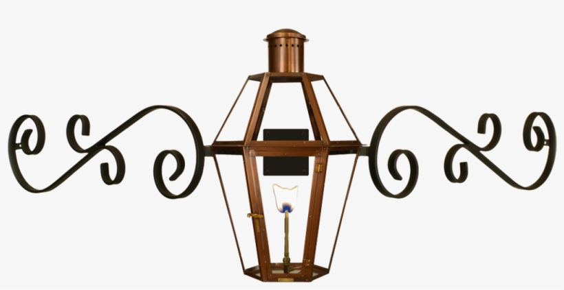 Six-sided French Quarter® Reverse Scroll Mustache - Lantern, transparent png download