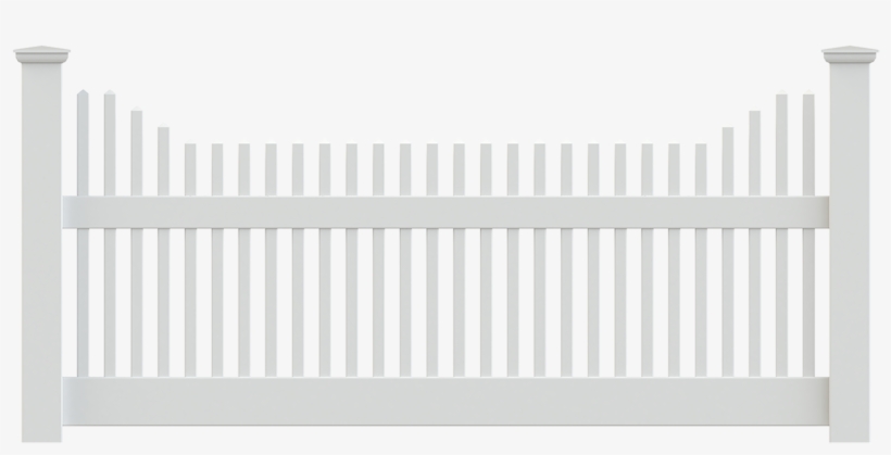 1 1/2″ New England Picket Concave - Picket Fence, transparent png download