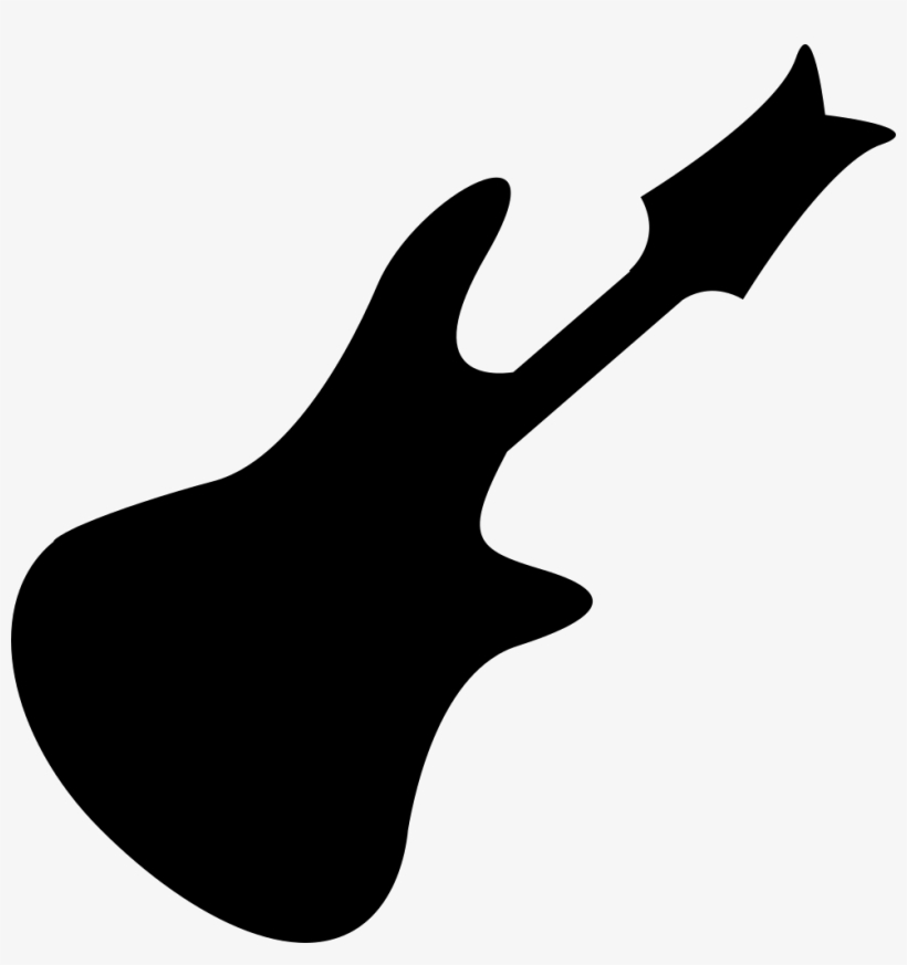 Bass Guitar Silhouette - Guitarra Logo Png, transparent png download