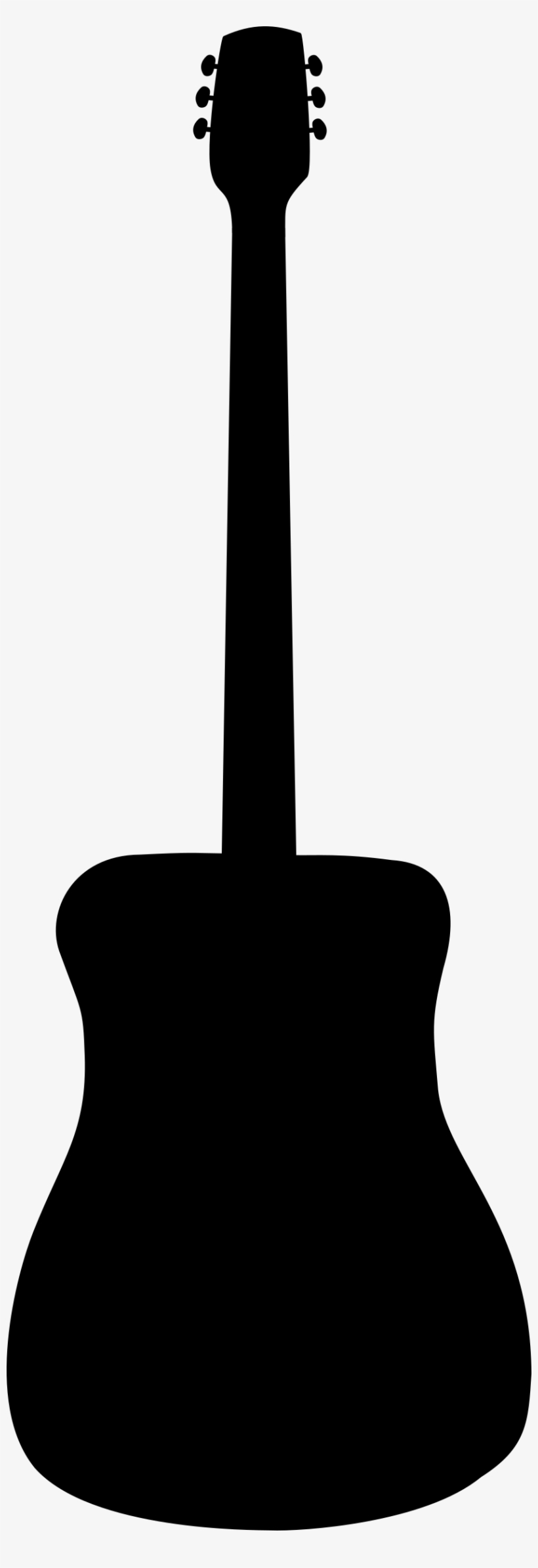 This Free Icons Png Design Of Acoustic Guitar Silhouette, transparent png download