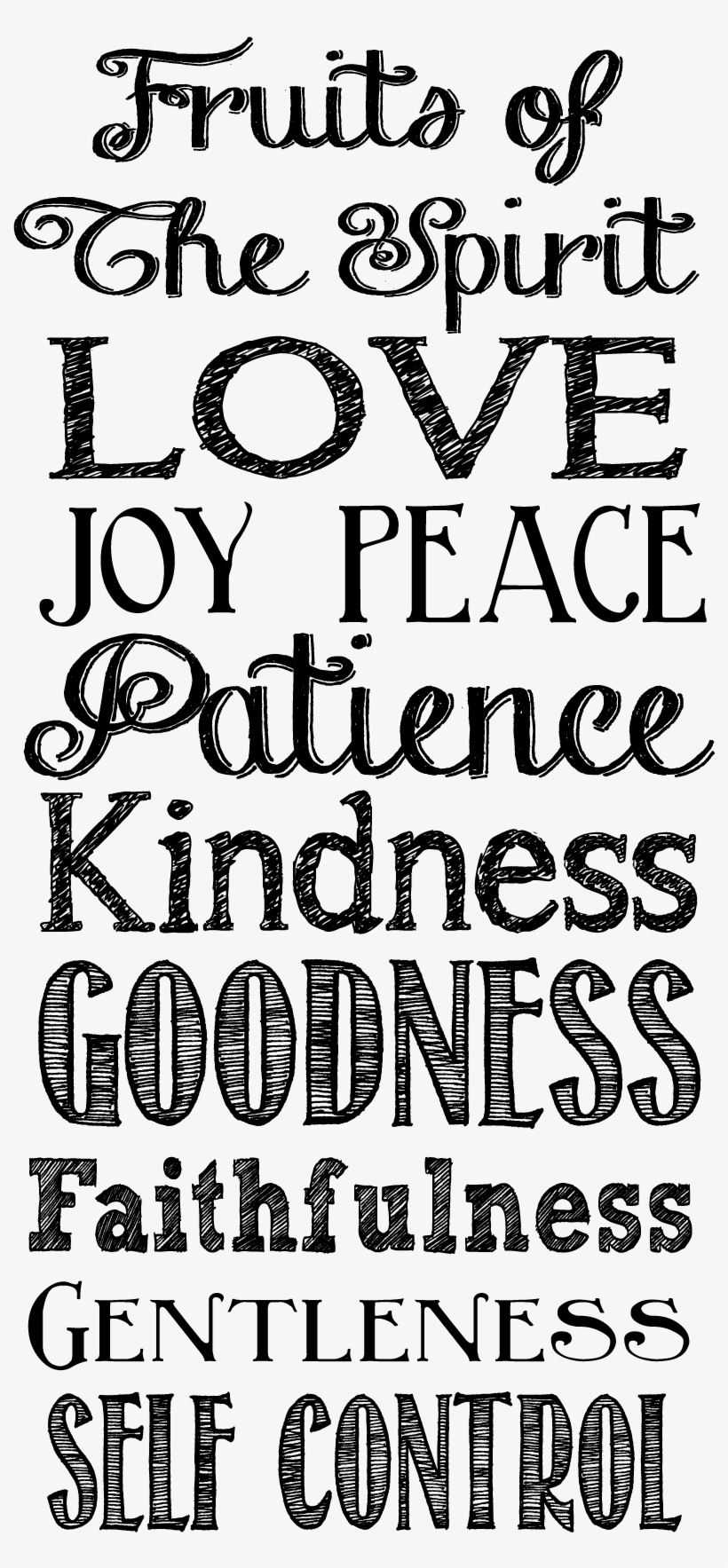 Bible Art, Bible Quotes, Fruit Of The Spirit, Printables, - Purplemountainbtq 20 - 16mm, 18mm,20mm Stainless Steel, transparent png download