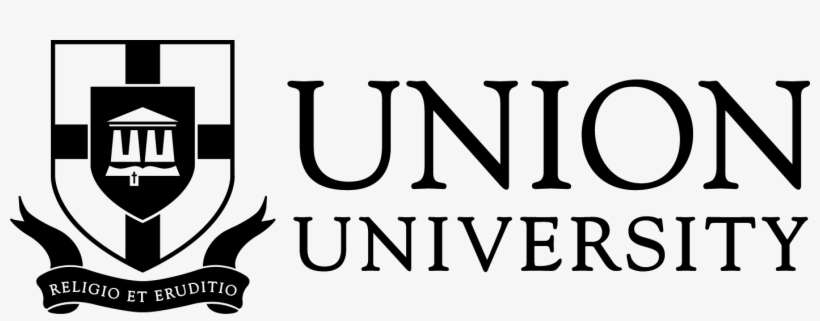 Uu Crest Horizontal Black - Union University, transparent png download
