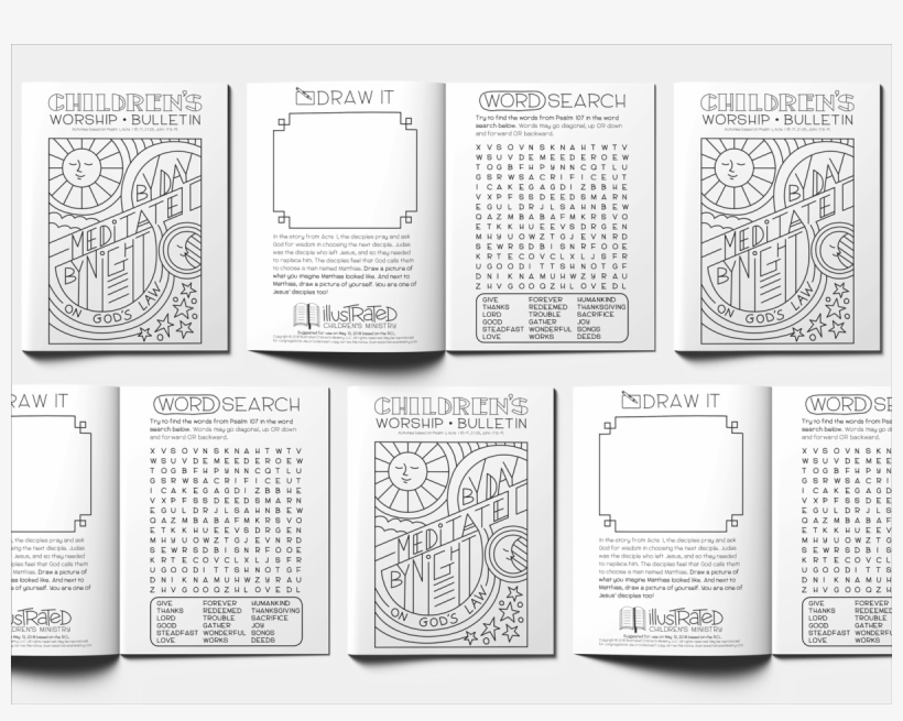 Children's Worship Bulletins, transparent png download