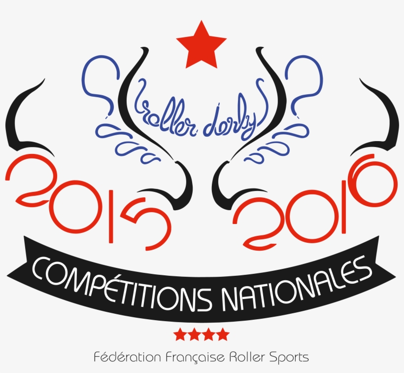 Logo Championnat De France 2015-2016 De Roller Derby, transparent png download