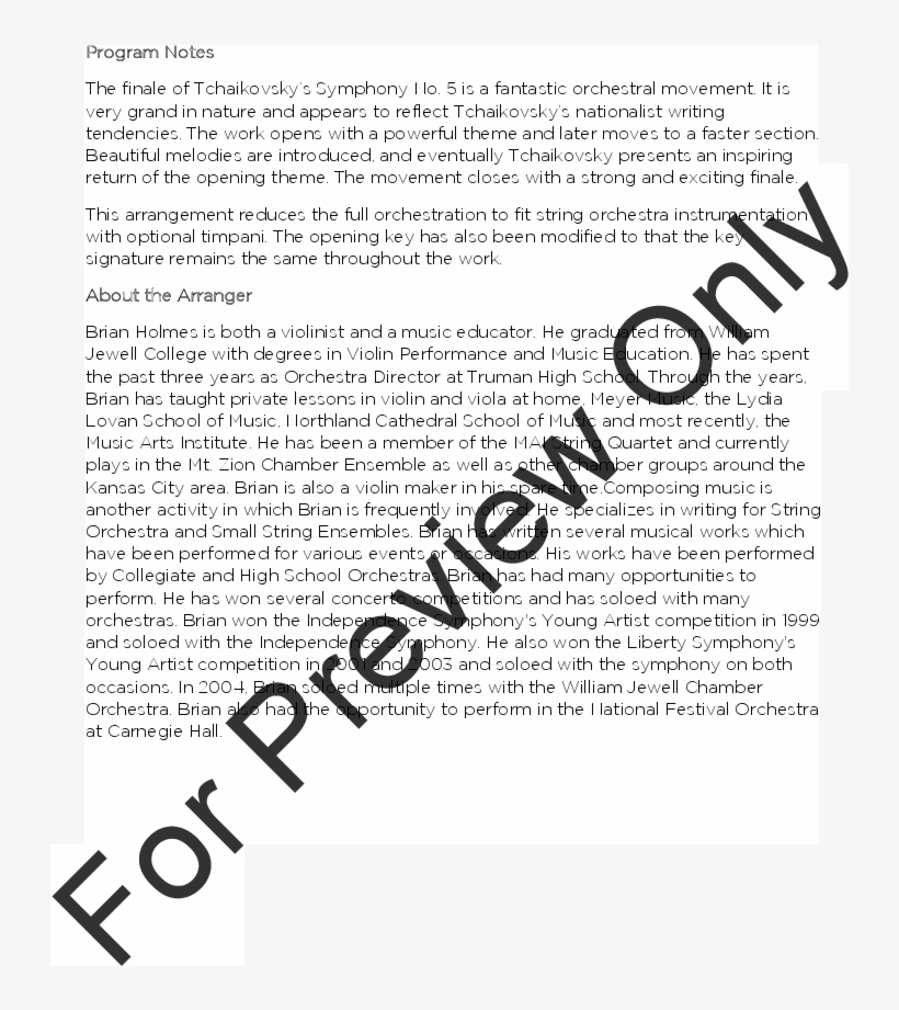 5 Thumbnail Finale From Symphony No, transparent png download