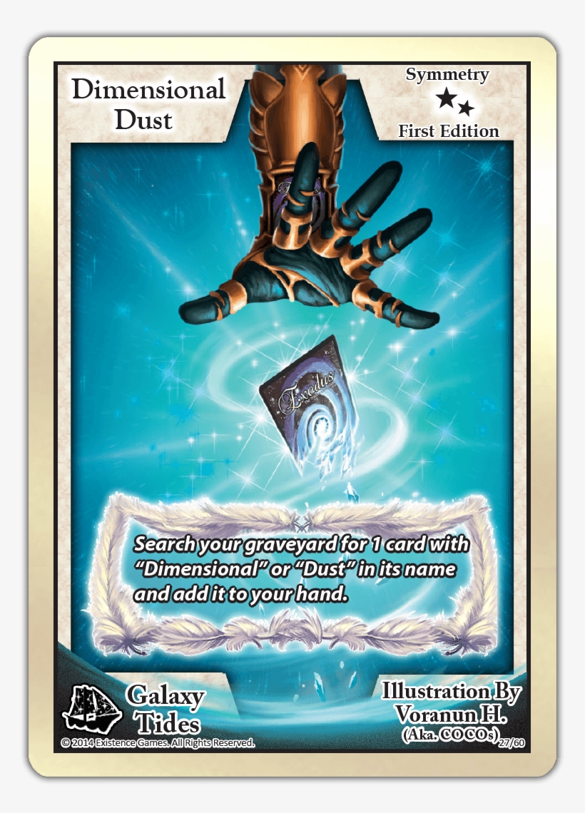 Dimensional Dust Foil Exodus Card, transparent png download