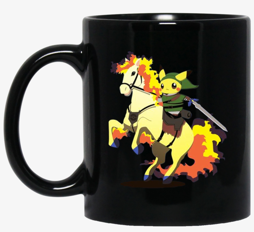 Pika Hero On Fire Horse Pokemon Mug, transparent png download