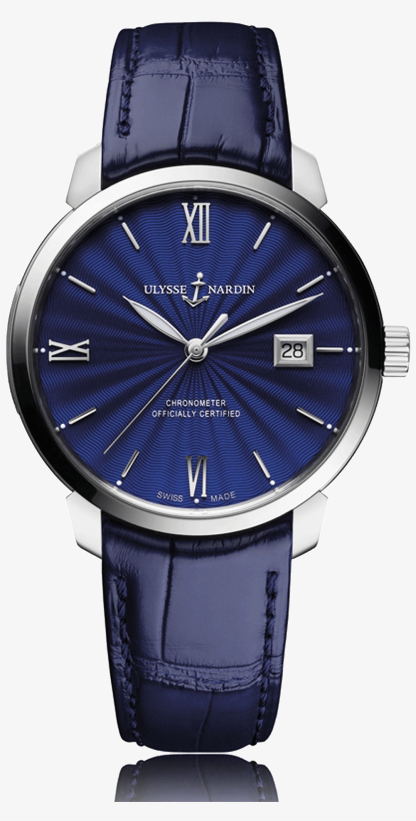 Ulysse Nardin Classico Automatic Stainless Steel Blue, transparent png download