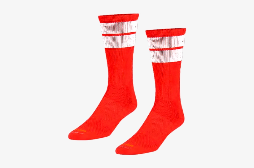 Lacrosse Grunge Crew Socks Red, transparent png download