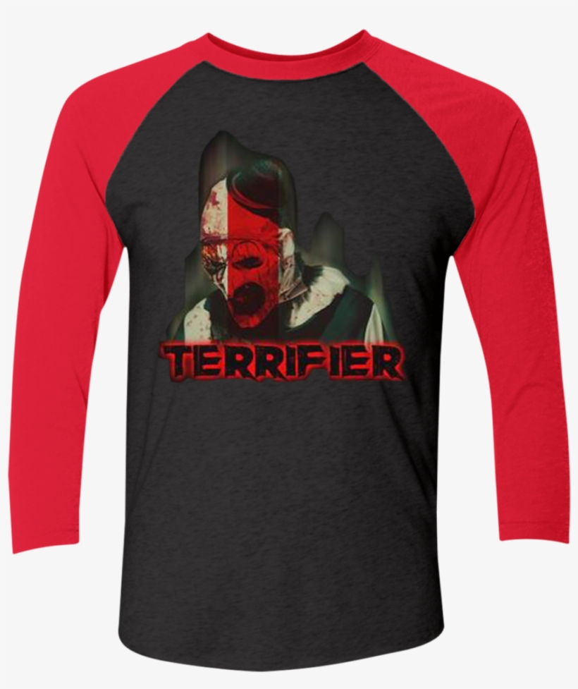 Terrifier Red Alert Baseball T-shirt, transparent png download