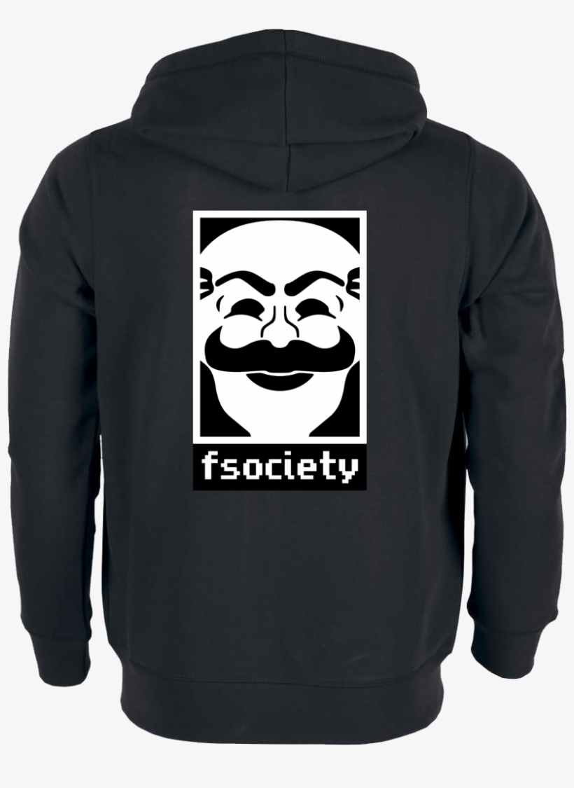 Lennart Fsociety Sweatshirt Stanley Hoodiejacket Black, transparent png download