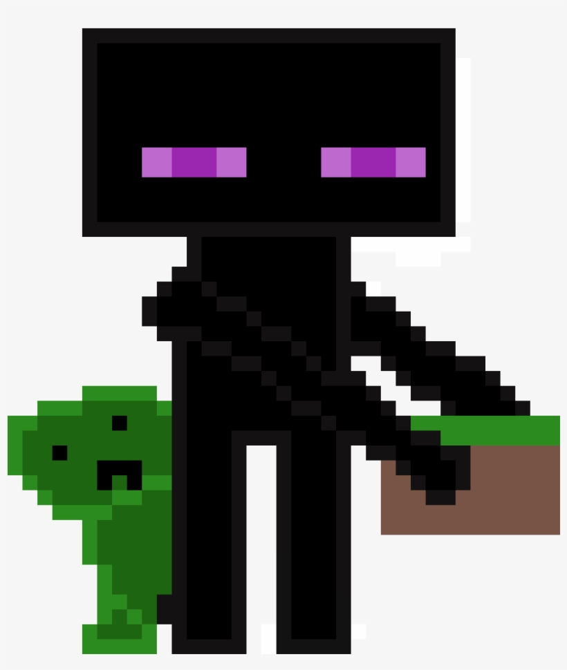 Enderman And Creeper, transparent png download